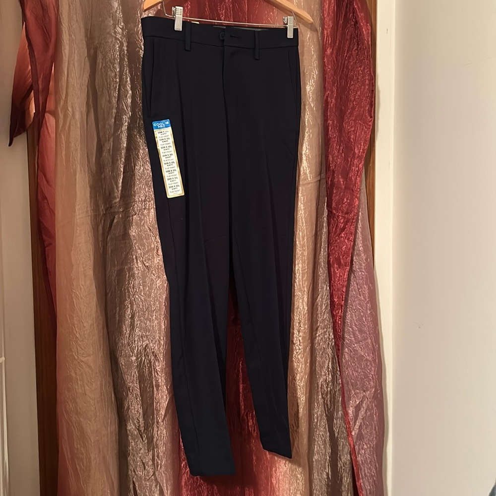 Men’s slacks/pants; navy blue; size 30wx30l